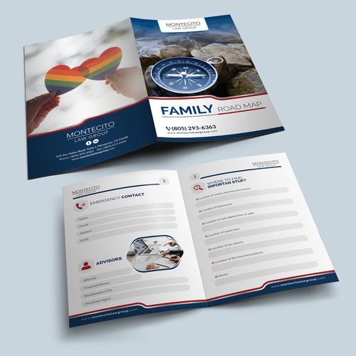 Winning Design of Family Road Map Booklet for Law Firm