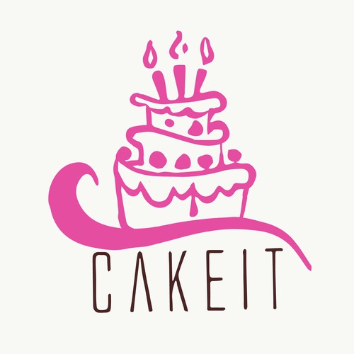 Cake logo design for Cakeit contest