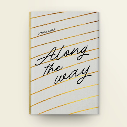 Minimalist Poetry Book Cover with Gold