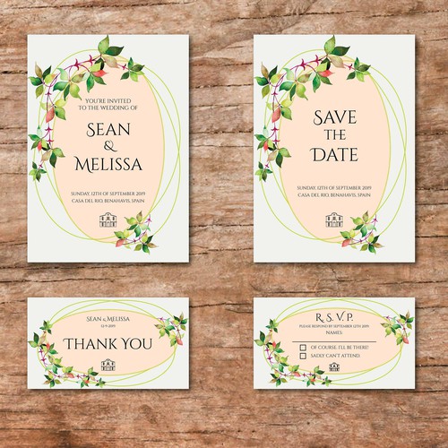 Wedding venue invitation / Sean and Melissa’s Wedding_3