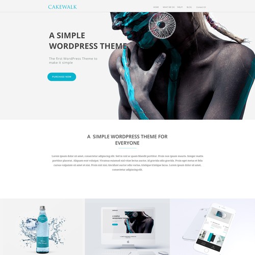 Wordpress template concept