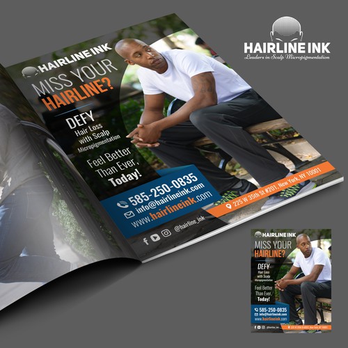 Magazine Advertisement for Hairline Ink