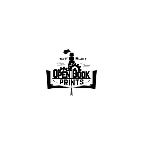 Logo design for Open Book Prints 