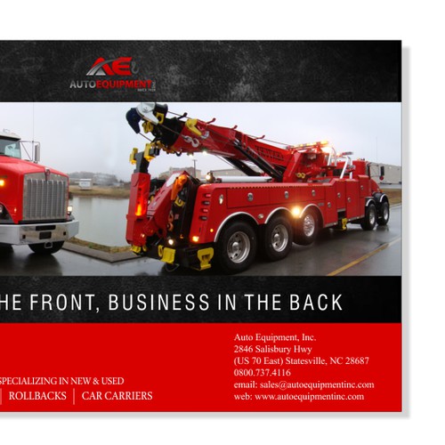 Create the next magazine ad design for Auto Equipment, Inc