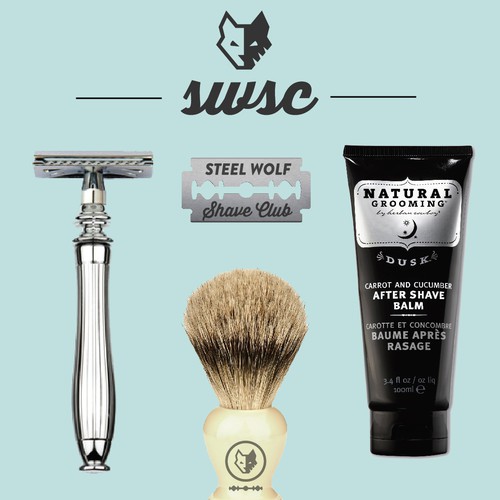 Steel Wolf Shave Club: Branding & Identity