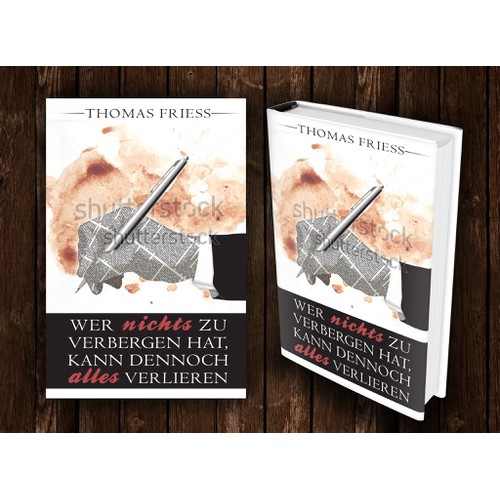 Creative coverdesign of a criminal story about secret services and NSA
