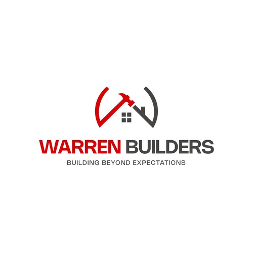 Warren builders construction logo