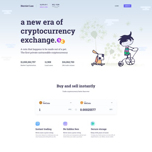 Cryptocurrency website for pets