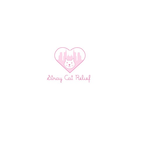 Logotipo amor, cidade e gatos 2