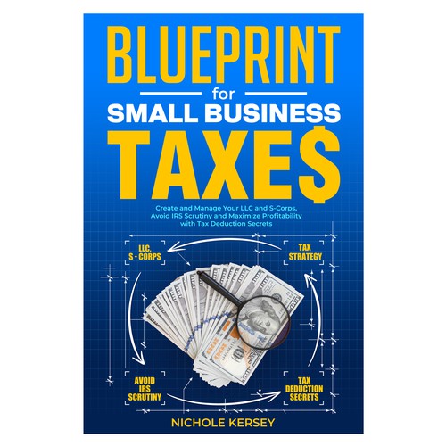 Design a book cover for small business taxes