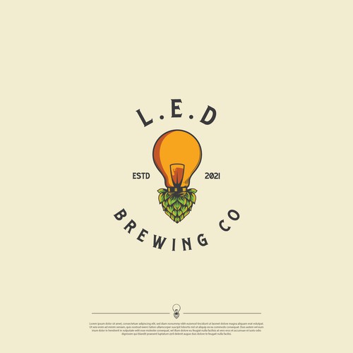 Logo Design LED Brewing Co