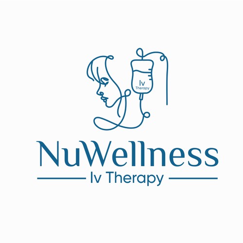Unique logo for NuWellness lV Therapy
