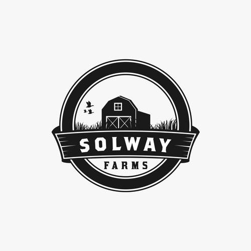Vintage logo design for farms company product
