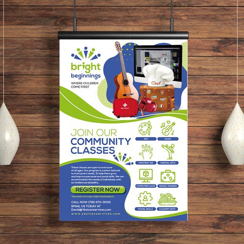 Design an Engaging Flyer for Community Classes