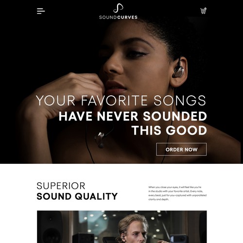 Sound Curves Web Design