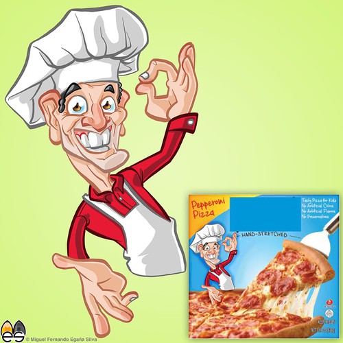 Mascot Pizza Chef