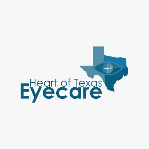 logo concept for heart of texas eyecare