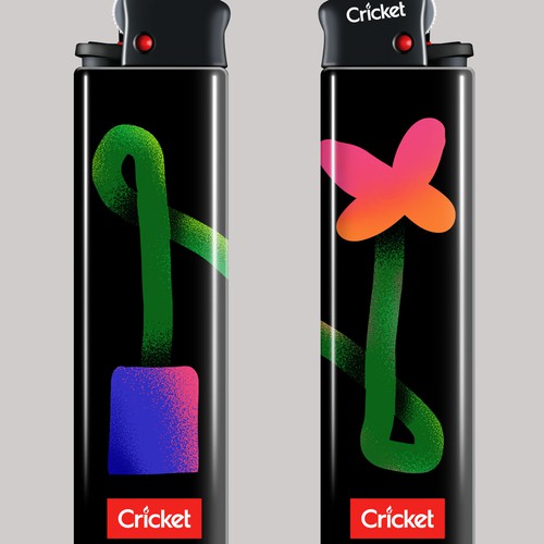 Abstract Gradient Lighter Design – Modern Minimal Illustration.