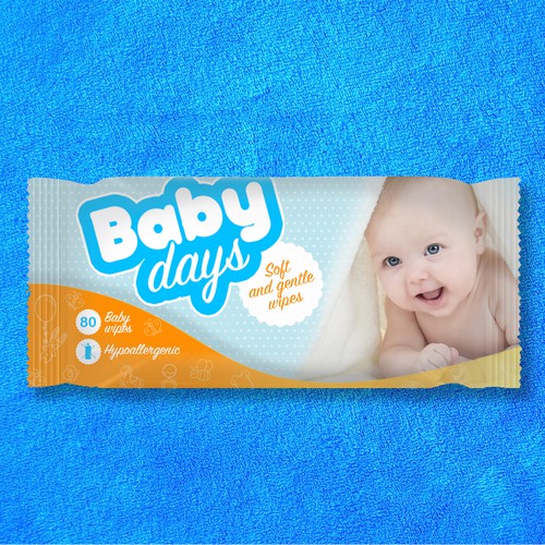 Package design for baby wipes product