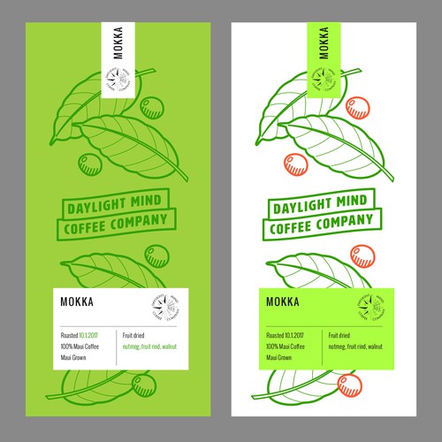 Package Design for Daylight Mind Coffee Company