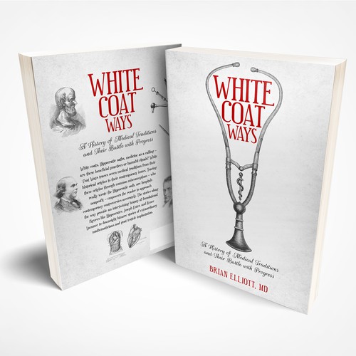 Book cover design for Adults interested in medical history