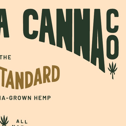 Custom Typography and Branding for Carolina Canna Co.