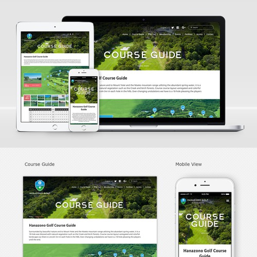 Responsive Golf Course Website