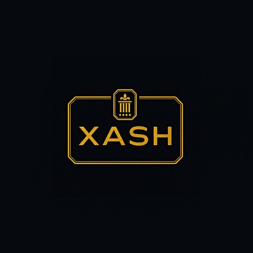 Luxury Gold Monogram Logo for XASH
