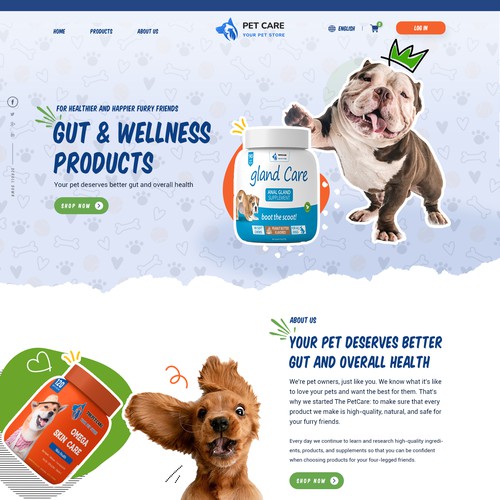 Dog supplement website