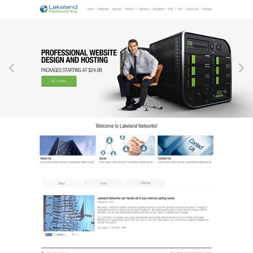 WEBSITE RE-DESIGN FOR LAKELAND NETWORKS