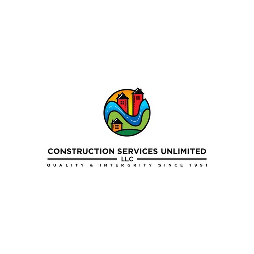 modern construction logo 