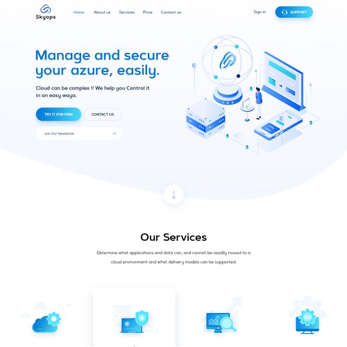 Skyops Website Design and Development
