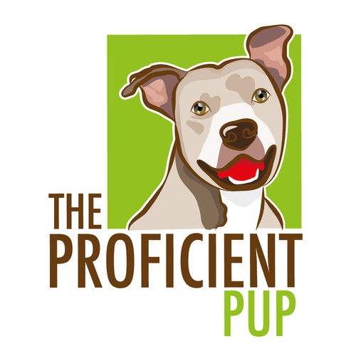 The Proficient Pup - Dog Face Logo
