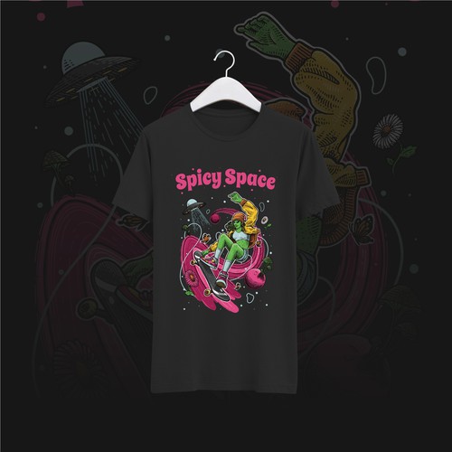 Female Alien T-shirt Design