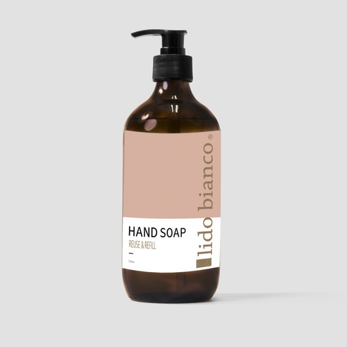  clean/organic packaging design for soap dispenser