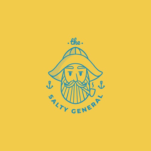 The salty general logo