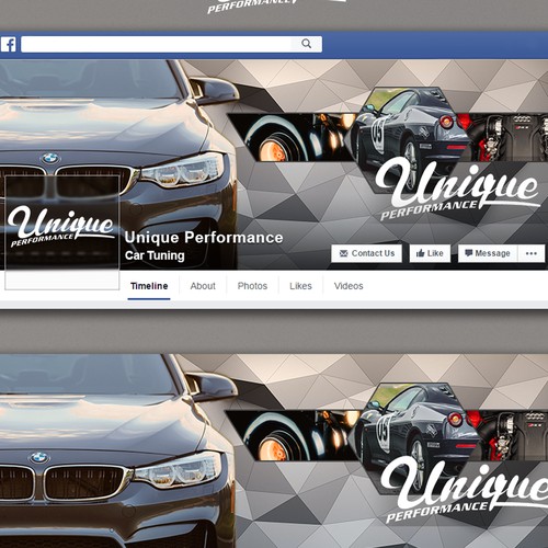 Facebook cover for Unique Performance