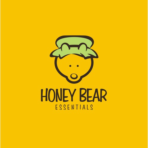 Create a simple and clean yet elegant and creative logo that incorporates a honey bear and essential oils!
