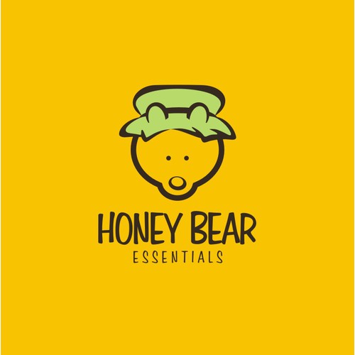 Create a simple and clean yet elegant and creative logo that incorporates a honey bear and essential oils!