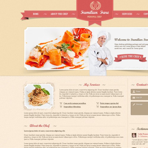 Create the next website design for Chic Personal Chef