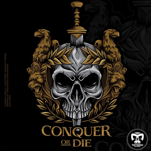 conquer or die vector art 