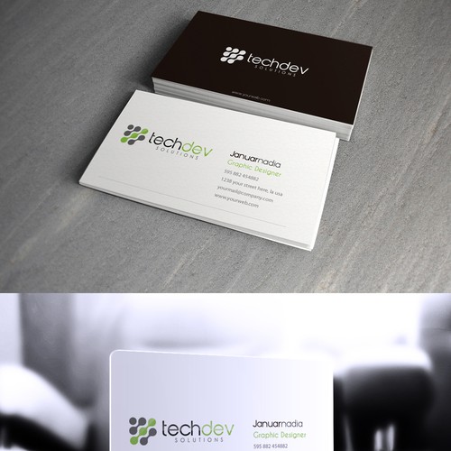techdev Solutions needs logo and business card