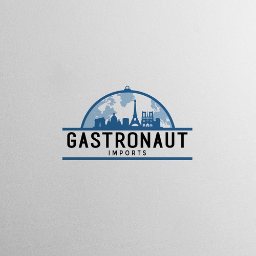 Create an art deco logo for an importer of gourmet products