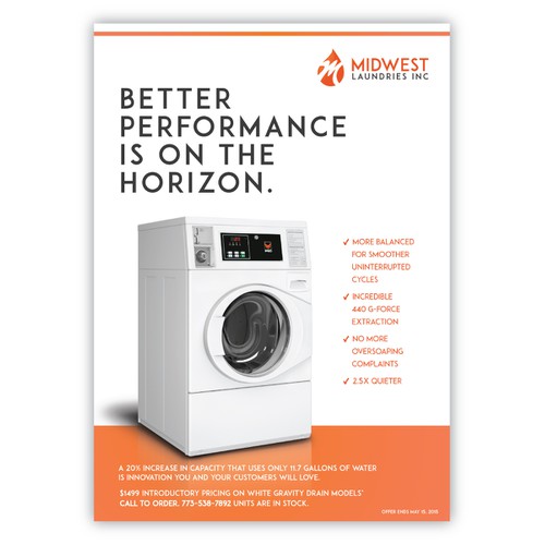 Print Ad for Commercial Laundry Equipment Distributor