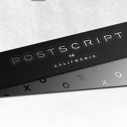 Postscript logo design