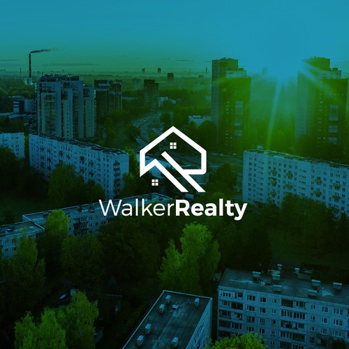 Abstract line concept logo from Walker Realty