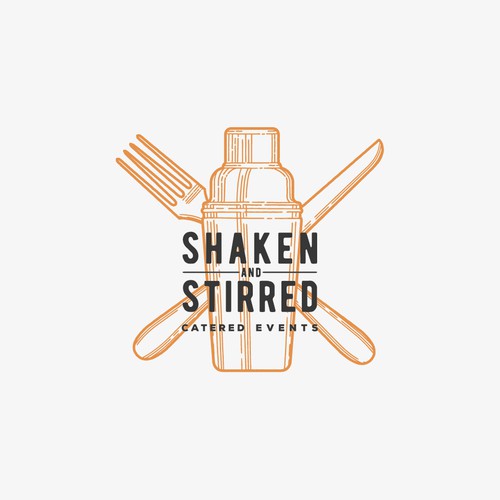 Handcrafted logo for Shaken And Stirred