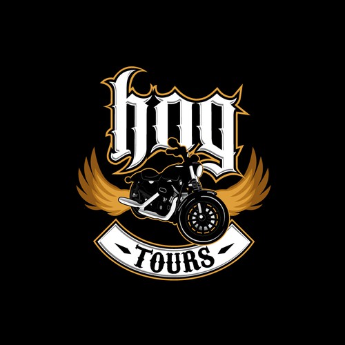 Design Concept for "Hog Tours" Motorcycle Tour Company