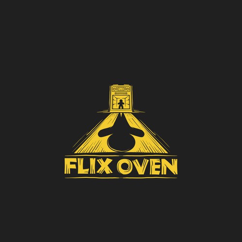 Flix Oven Comic book inspired logo for film & television production company