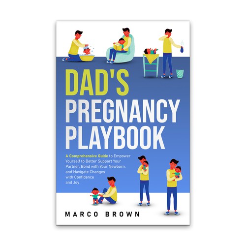 Book cover for a pregnancy book for dads